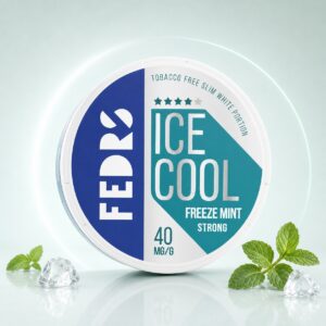 FEDRS Freeze Mint 20mg Nicotine Pouches — 20mg nicotine per pouch, slim format, 20 pouches
