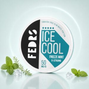 FEDRS Freeze Mint 25mg Nicotine Pouches — 25mg nicotine per pouch, slim format, 20 pouches