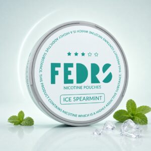 FEDRS Ice Spearmint 5mg Nicotine Pouches — 5mg nicotine per pouch, slim format, 20 pouches