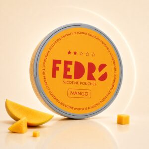 FEDRS Mango 2.5mg Nicotine Pouches — 2.5mg nicotine per pouch, slim format, 20 pouches