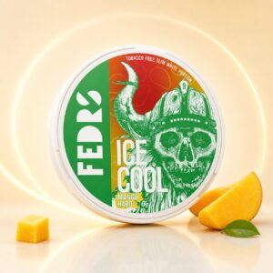 FEDRS Mango Hard 32.5mg Nicotine Pouches — 32.5mg nicotine per pouch, slim format, 20 pouches