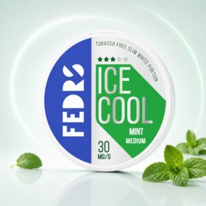 FEDRS Mint 15mg Nicotine Pouches — 15mg nicotine per pouch, slim format, 20 pouches