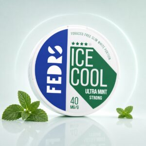 FEDRS Ultra Mint 20mg Nicotine Pouches — 20mg nicotine per pouch, slim format, 20 pouches