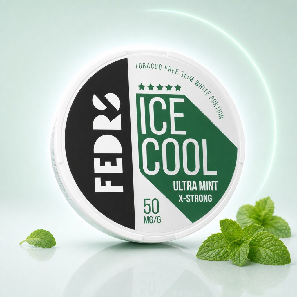 FEDRS Ultra Mint 25mg Nicotine Pouches — 25mg nicotine per pouch, slim format, 20 pouches
