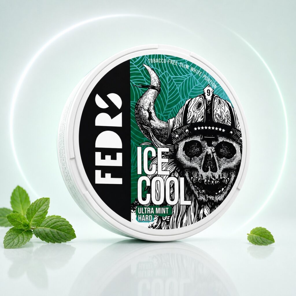 FEDRS Ultra Mint Hard 32.5mg Nicotine Pouches — 32.5mg nicotine per pouch, slim format, 20 pouches