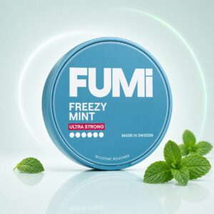 FUMi Freezy Mint 15mg Nicotine Pouches — 15mg nicotine per pouch, slim format, 20 pouches