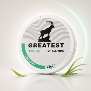 Greatest Cold Dry Easy 4mg — 4mg nicotine per pouch, slim format, 20 pouches