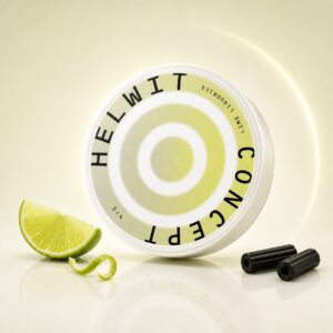 Helwit Lime Liquorice 4.5mg Nicotine Pouches — 4.5mg nicotine per pouch, slim format, 20 pouches