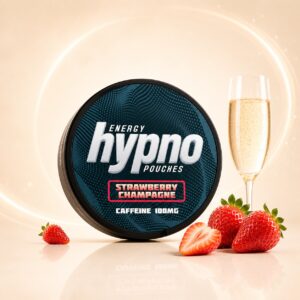 Hypno Strawberry Champagne 100mg caffeine pouch tin