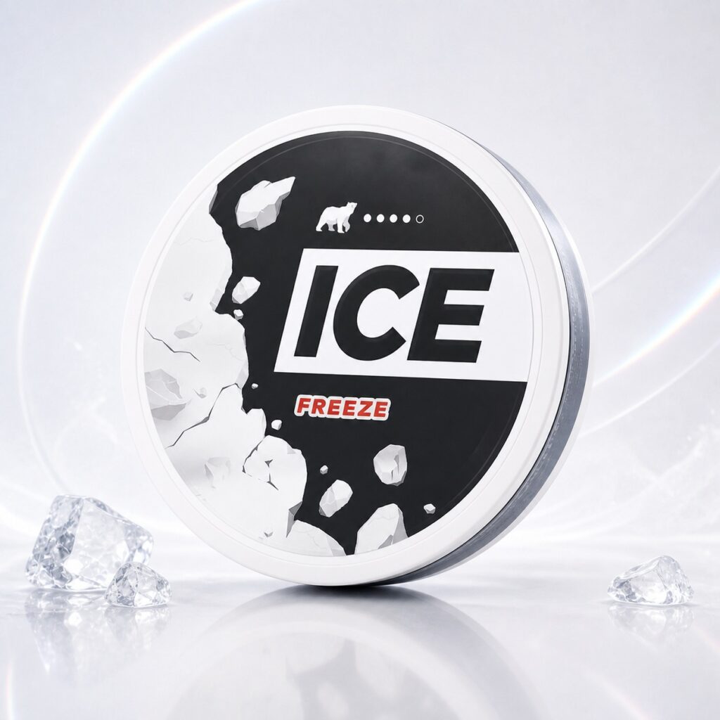 Ice Freeze 11.5mg Nicotine Pouches — 11.5mg nicotine per pouch, slim format, 20 pouches