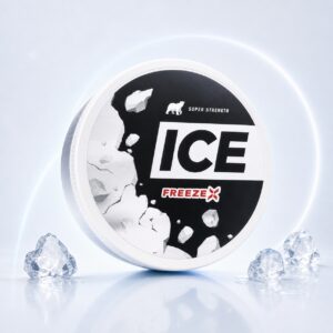 Ice Freeze 26.6mg Nicotine Pouches — 26.6mg nicotine per pouch, slim format, 20 pouches