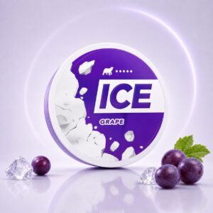Ice Grape 15.4mg Nicotine Pouches — 15.4mg nicotine per pouch, slim format, 20 pouches