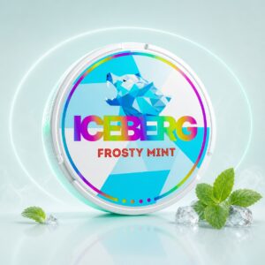 Iceberg Frosty Mint 40mg Nicotine Pouches — 40mg nicotine per pouch, slim format, 20 pouches