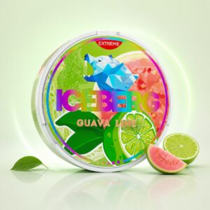 Iceberg Guava Lime 35mg Nicotine Pouches — 35mg nicotine per pouch, slim format, 20 pouches