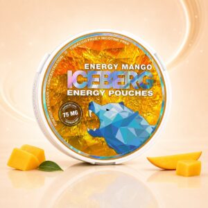 ICEBERG Mango 75mg caffeine pouch tin