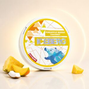 Iceberg Pineapple Mango Coconut 35mg Nicotine Pouches — 35mg nicotine per pouch, slim format, 20 pouches