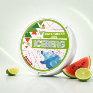 Iceberg Watermelon Lime 35mg Nicotine Pouches — 35mg nicotine per pouch, slim format, 20 pouches