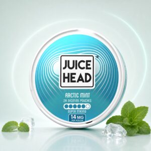 Juice Head Arctic Mint 14mg Nicotine Pouches — 14mg nicotine per pouch, slim format, 20 pouches