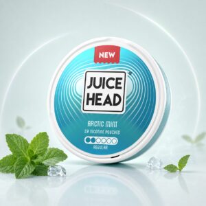 Juice Head Arctic Mint Regular 6mg — 6mg nicotine per pouch, regular format, 20 pouches