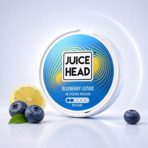 Juice Head Blueberry Lemon 6mg Nicotine Pouches — 6mg nicotine per pouch, slim format, 20 pouches
