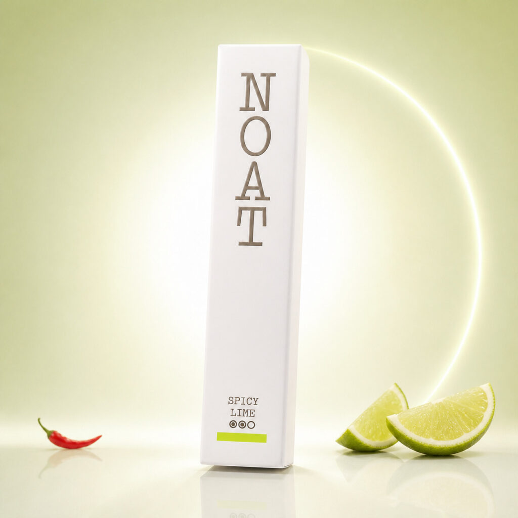 NOAT Spicy Lime 7mg Nicotine Pouches - slim format, 20 pouches