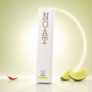 NOAT Spicy Lime 7mg — 7mg nicotine per pouch, slim format, 20 pouches