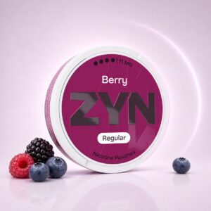 ZYN Black Cherry 11mg — 11mg nicotine per pouch, slim format, 20 pouches