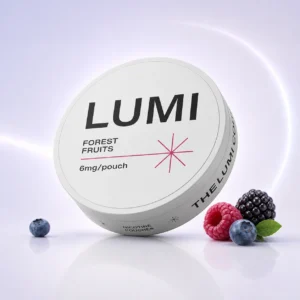Lumi Forest Fruits 6mg Nicotine Pouches — 6mg nicotine per pouch, slim format, 20 pouches