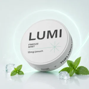 Lumi Freeze Mint 12mg Nicotine Pouches — 12mg nicotine per pouch, slim format, 20 pouches