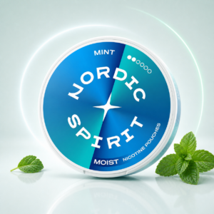 Nordic Spirit Frosty Mint Strong 9mg — 9mg nicotine per pouch, slim format, 20 pouches