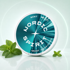 Nordic Spirit Icy Peppermint Moist X-Strong 11mg — 11mg nicotine per pouch, slim format, 20 pouches