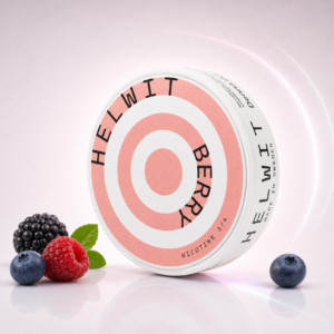 Helwit Strawberry 4.5mg — 4.5mg nicotine per pouch, slim format, 20 pouches