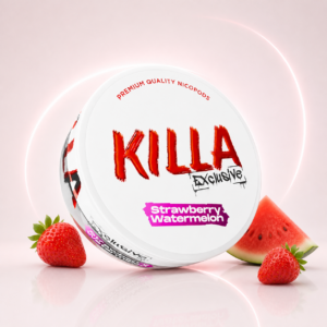 KILLA Exclusive Strawberry Watermelon — 13.2mg nicotine per pouch, slim format, 20 pouches