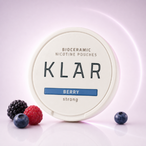 KLAR Blueberry & Mint Strong Mini 6mg — 6.4mg nicotine per pouch, mini format, 20 pouches