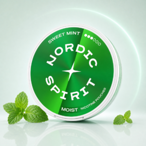 Nordic Spirit Sweet Mint Strong 9mg — 9mg nicotine per pouch, slim format, 20 pouches