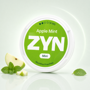 ZYN Apple Mint Mini 6mg — 6mg nicotine per pouch, mini format, 20 pouches
