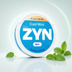 ZYN Cool Mint X-Low Mini 1.5mg — 1.5mg nicotine per pouch, mini format, 20 pouches