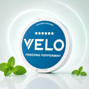 Velo Freezing Peppermint 17mg Nicotine Pouches — 17mg nicotine per pouch, slim format, 20 pouches