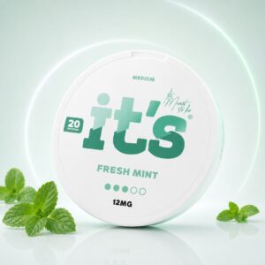 it's Fresh Mint 12mg Nicotine Pouches — 12mg nicotine per pouch, slim format, 20 pouches