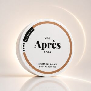 Apres Cola 8.3mg Nicotine Pouches — 8.3mg nicotine per pouch, slim format, 20 pouches