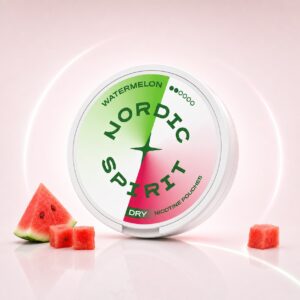 Nordic Spirit Watermelon 6mg Nicotine Pouches — 6mg nicotine per pouch, slim format, 20 pouches