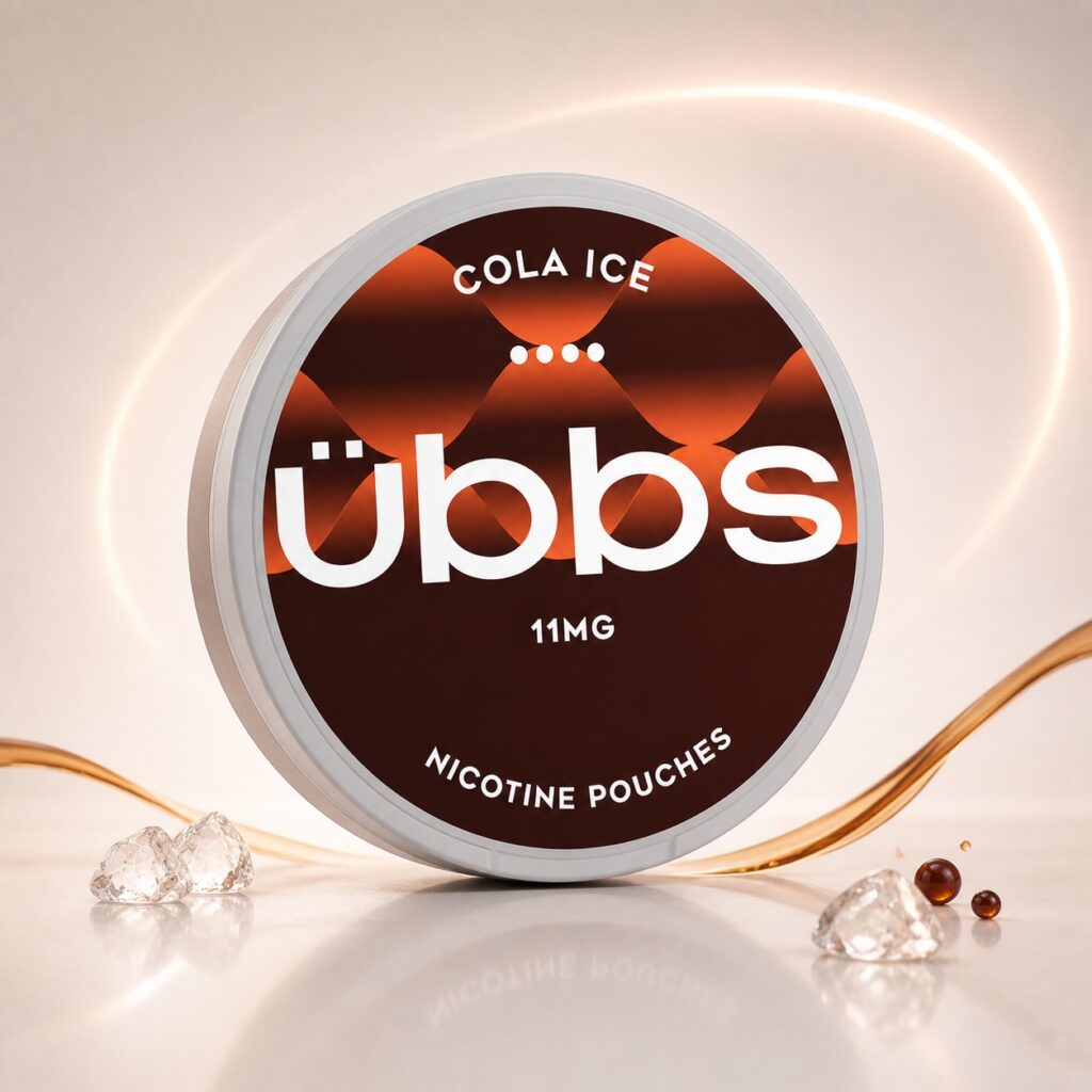 UBBS Cola Ice 11mg Nicotine Pouches — 11mg nicotine per pouch, slim format, 20 pouches