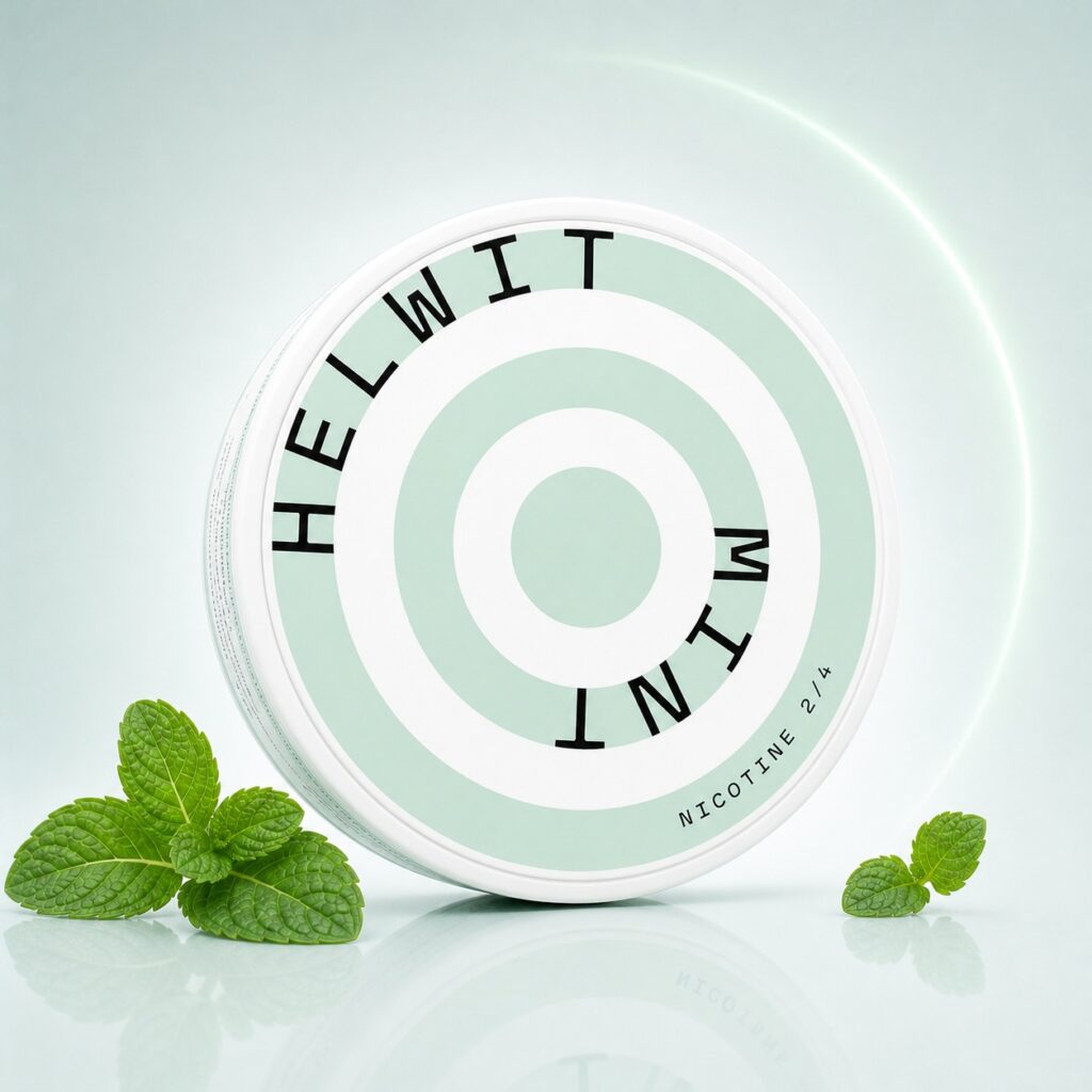 Helwit Mint 3.5mg Nicotine Pouches — 3.5mg nicotine per pouch, slim format, 20 pouches