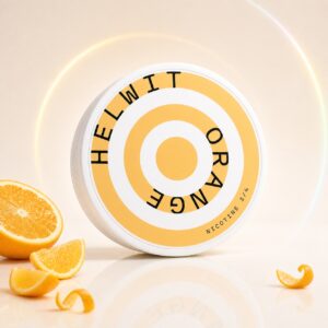 Helwit Orange 4.5mg Nicotine Pouches — 4.5mg nicotine per pouch, slim format, 20 pouches
