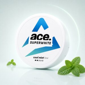 Ace Cool Mint 3.6mg Nicotine Pouches — 3.6mg nicotine per pouch, slim format, 20 pouches