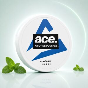 Ace Cool Mint 6mg Nicotine Pouches — 6mg nicotine per pouch, slim format, 20 pouches