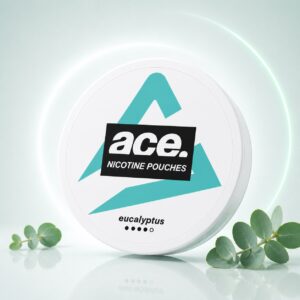 Ace Eucalyptus 6mg Nicotine Pouches — 6mg nicotine per pouch, slim format, 20 pouches