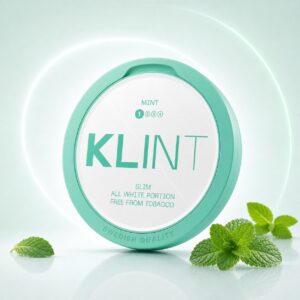 Klint Mint 4.2mg Nicotine Pouches — 4.2mg nicotine per pouch, slim format, 20 pouches