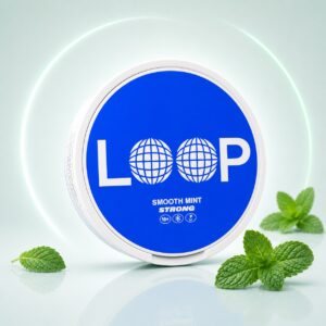 Loop Smooth Mint 9.4mg Nicotine Pouches — 9.4mg nicotine per pouch, slim format, 22 pouches