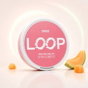 Loop Red Chili Melon 6.8mg Nicotine Pouches — 6.8mg nicotine per pouch, mini format, 20 pouches